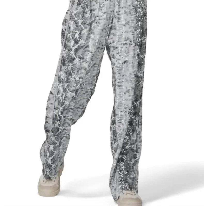 Women’s ripped leggings for casual cool -Olisa Trousers In Statue Mix