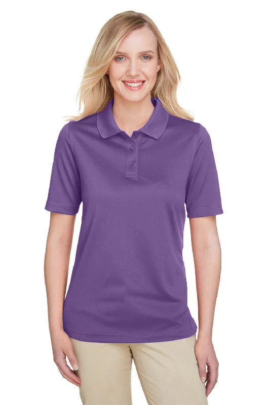 Women’s frill sleeve tops for fun, feminine style -Harriton Womens Advantage Performance Moisture Wicking Short Sleeve Polo Shirt - Team Purple