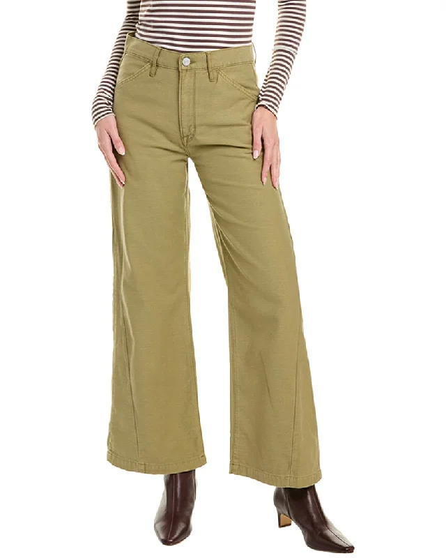 Women’s chino shorts for relaxed wear -FRAME Denim Le Baggy Washed Summer Sage Palazzo Jean