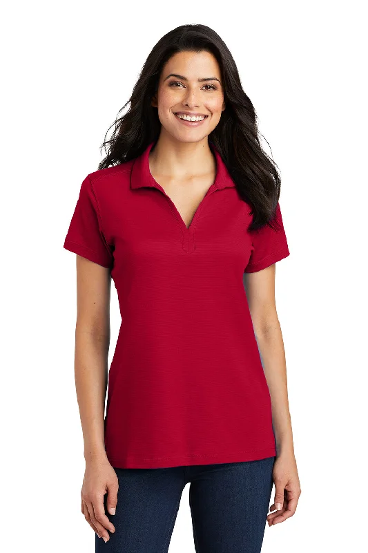 Women’s knit tops for comfortable wear -Port Authority Womens Rapid Dry Moisture Wicking Short Sleeve Polo Shirt - Engine Red