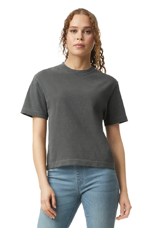 Women’s cotton tops for breathable wear -Comfort Colors Womens Short Sleeve Crewneck T-Shirt - Pepper Grey