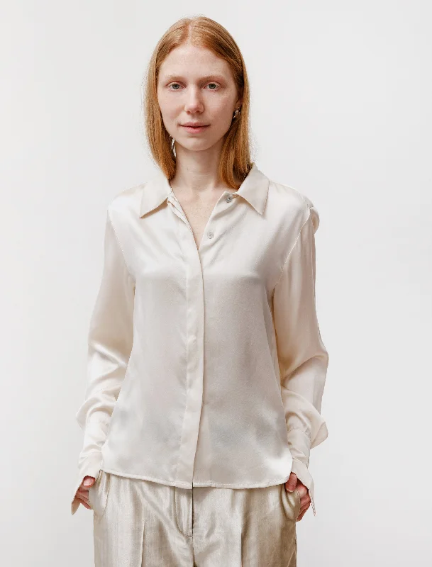 Women’s silk tops for luxurious feel -Peregrine Silk Blouse Ivory