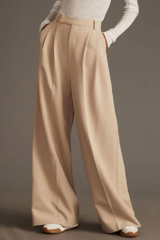 Women’s floral print pants for spring fashion -Milani Pants In Taupe