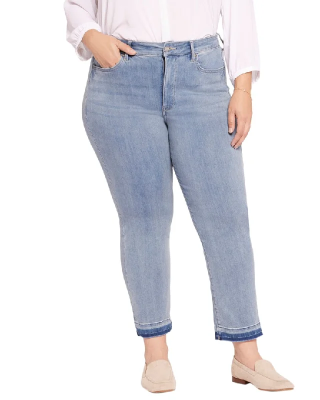 Women’s high-waisted leggings for added comfort -NYDJ Plus Marilyn Crystalline High-Rise Straight Leg Jean