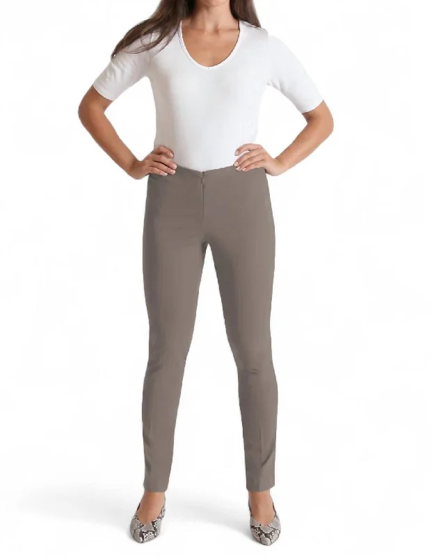 Women’s satin pants for evening elegance -Jasmine Pant In Stone