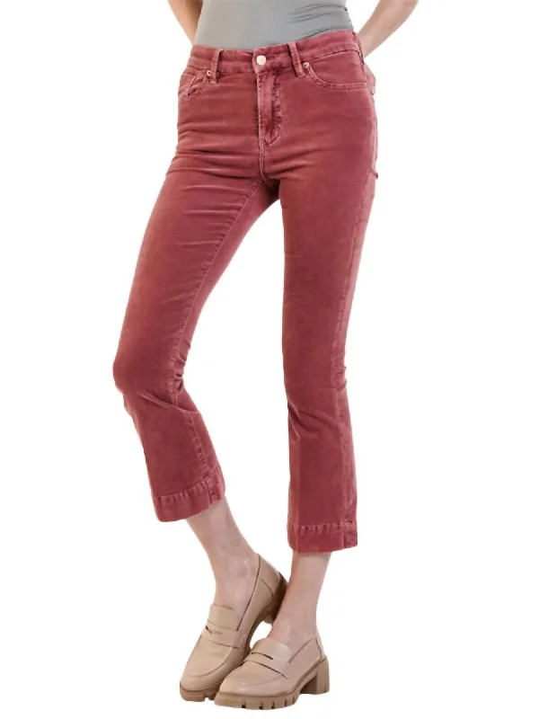 Women’s high-rise denim for flattering silhouette -Jeanne Corduroy Pant In Cinnamon