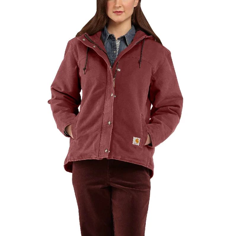 Women’s faux fur-lined coats for extra warmth -Sandstone Berkley Jacket