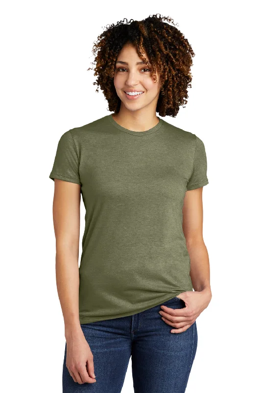 Women’s bell sleeve tops for feminine flair -Allmade Womens Short Sleeve Crewneck T-Shirt - Olive You Green