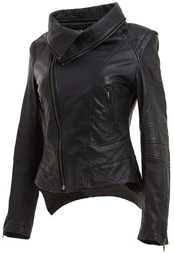 Women’s fur-lined jackets for luxurious style -Women Classic Real Leather Jackets: Springle