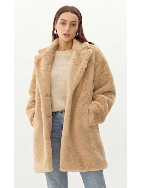 Women’s military jackets for rugged charm -Frankie Faur Fur Coat