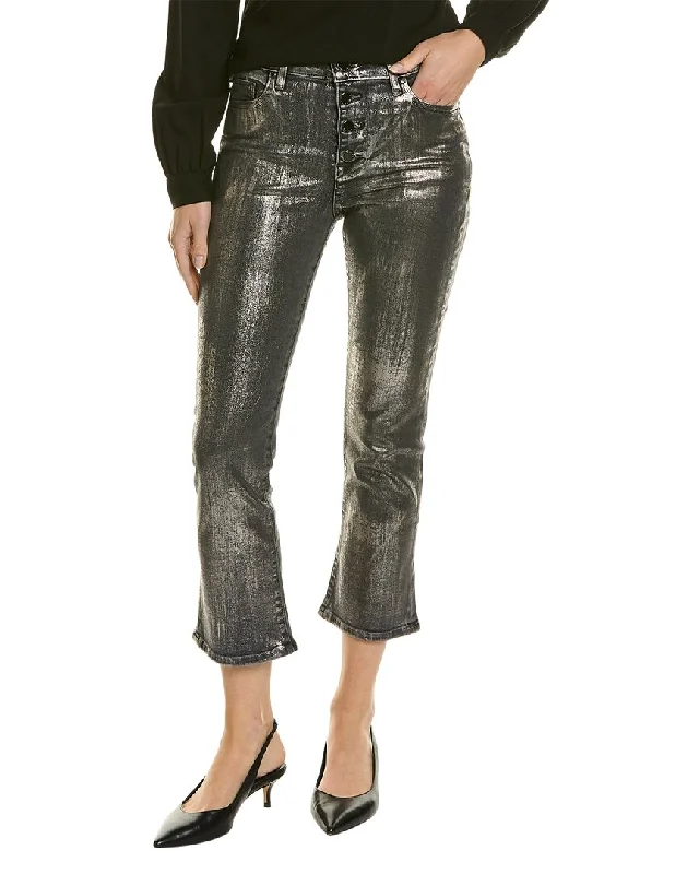 Women’s tulle pants for whimsical fashion -FIDELITY DENIM Juniper Moonstone Flare Crop Jean