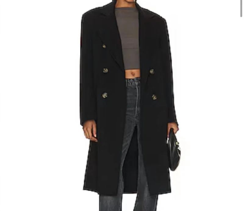 Women’s corduroy jackets for retro appeal -The Big Winter Coat In Black