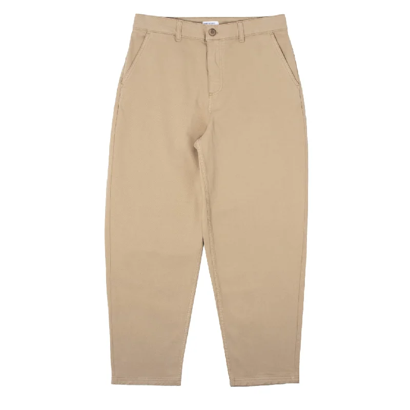 Women’s cargo pants for everyday adventures -Sunspel Womens Cotton Tapered Trousers Stone