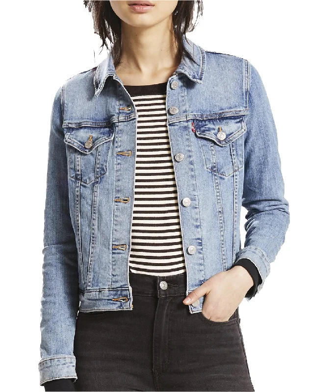 Women’s zip-up jackets for casual wear -Women's Levi's Trucker Jean Jacket