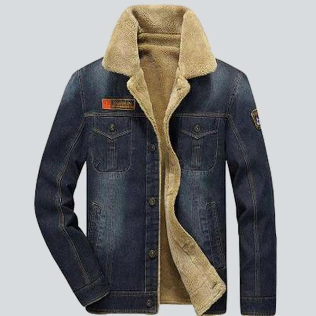 Women’s casual outerwear for everyday fashion -Warm jeans jacket for men