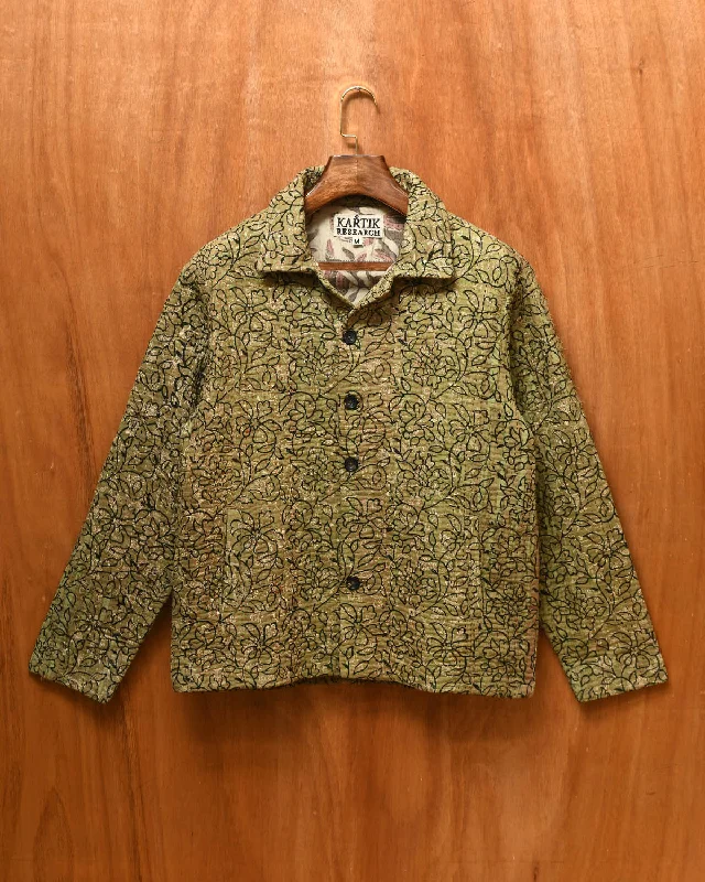 Women’s puffer jackets for winter adventures -VINTAGE KANTHA JACKET