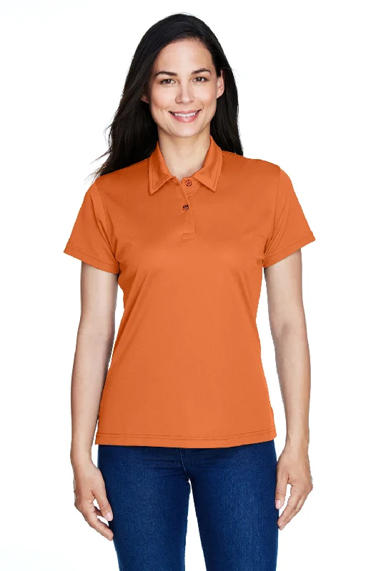 Women’s banded hem tops for sleek look -Team 365 Womens Command Performance Moisture Wicking Short Sleeve Polo Shirt - Burnt Orange