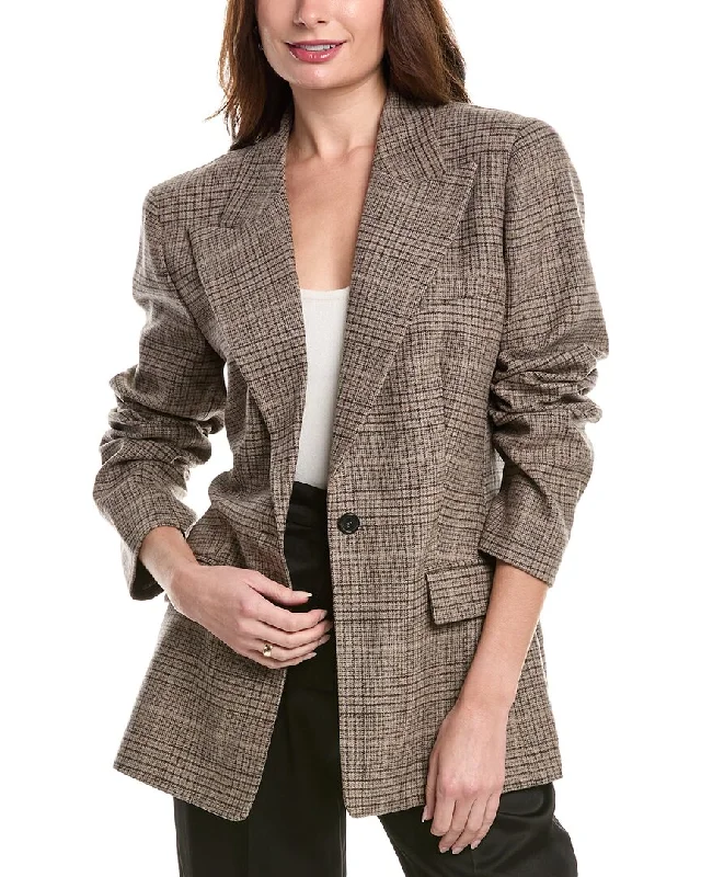 Women’s tailored blazers for office wear -Michael Kors Collection Georgina Wool-Blend Blazer