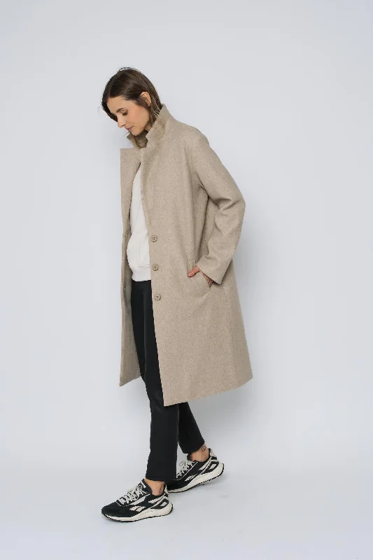 Women’s bomber coats for sporty look -Avery Oversized Long Coat