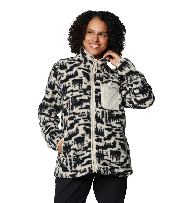 Women’s faux suede jackets for trendy look -Columbia West Bend™ Print Full Zip II Fleece Jacket - Women