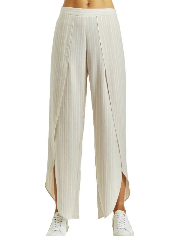 Women’s wide-leg trousers for airy style -Whitney Pant In Natural