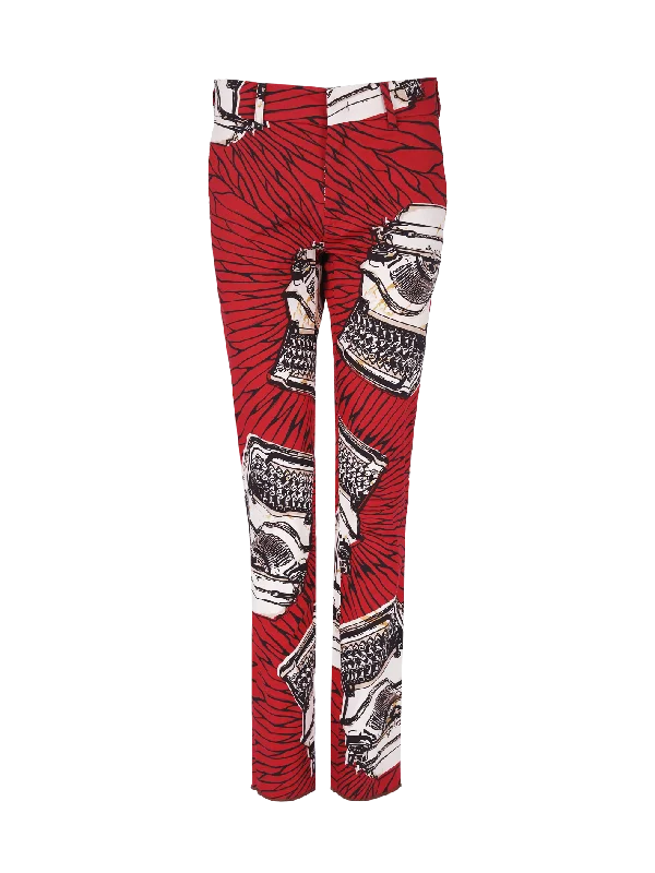 Women’s jogger-style pants for street wear -printed casual trousers