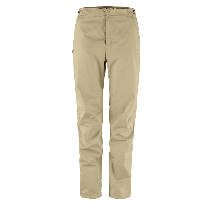 Women’s bootcut jeans for classic look -Fjallraven Womens Abisko Hike Trousers Reg Leg Fossil