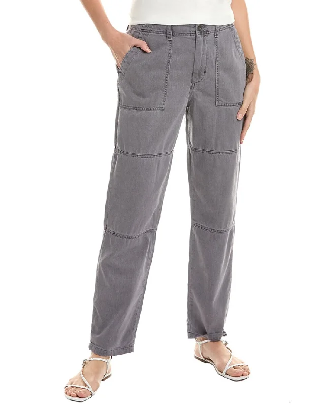 Women’s wool pants for winter warmth -Bella Dahl Rolled Patch Pant