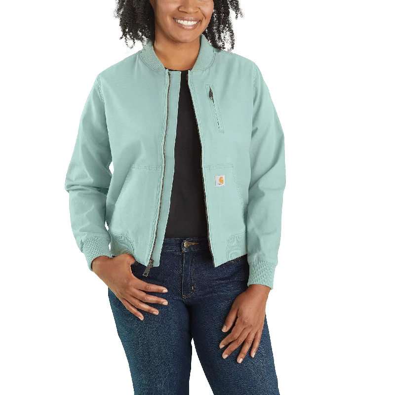 Women’s oversized wool coats for ultimate warmth -Rugged Flex® Relaxed Fit Canvas Jacket