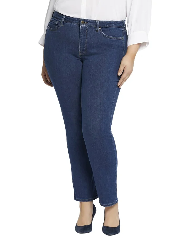 Women’s silk pants for luxurious feel -NYDJ Plus Sheri Quinn Slim Jean