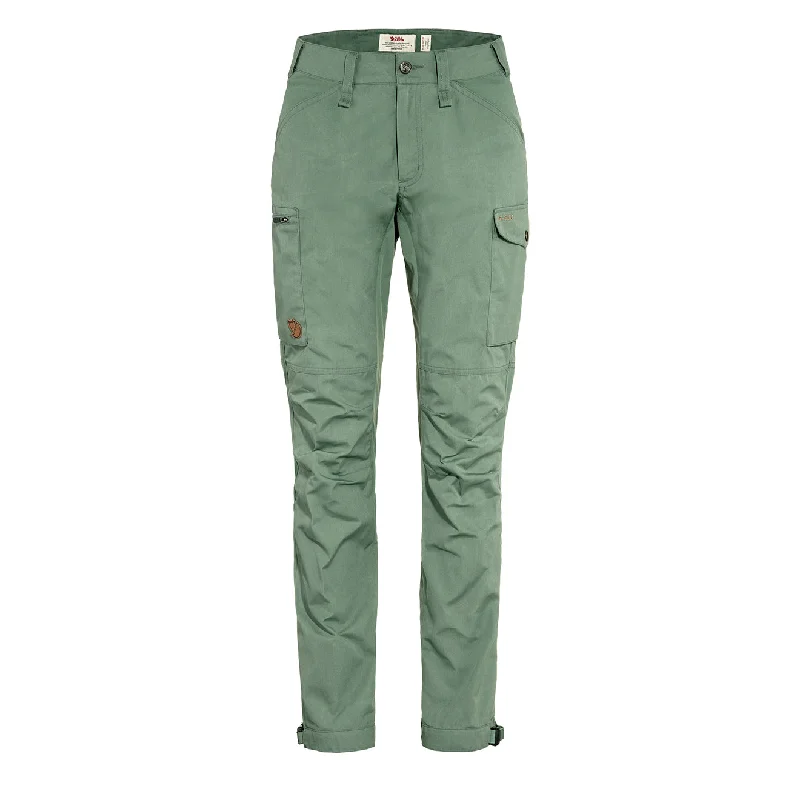 Women’s dressy pants for office wear -Fjallraven Womens Kaipak Trousers Curved Patina Green