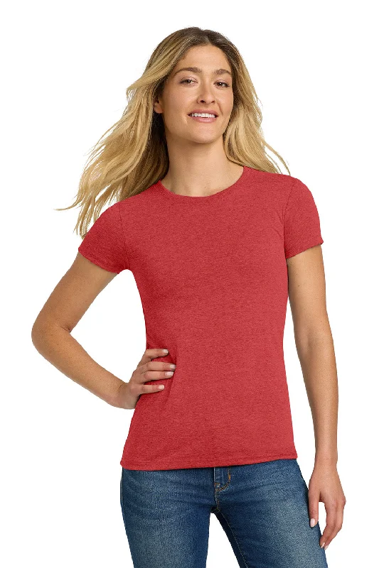 Women’s cardigan tops for cozy layering -Next Level Womens Jersey Short Sleeve Crewneck T-Shirt - Vintage Red