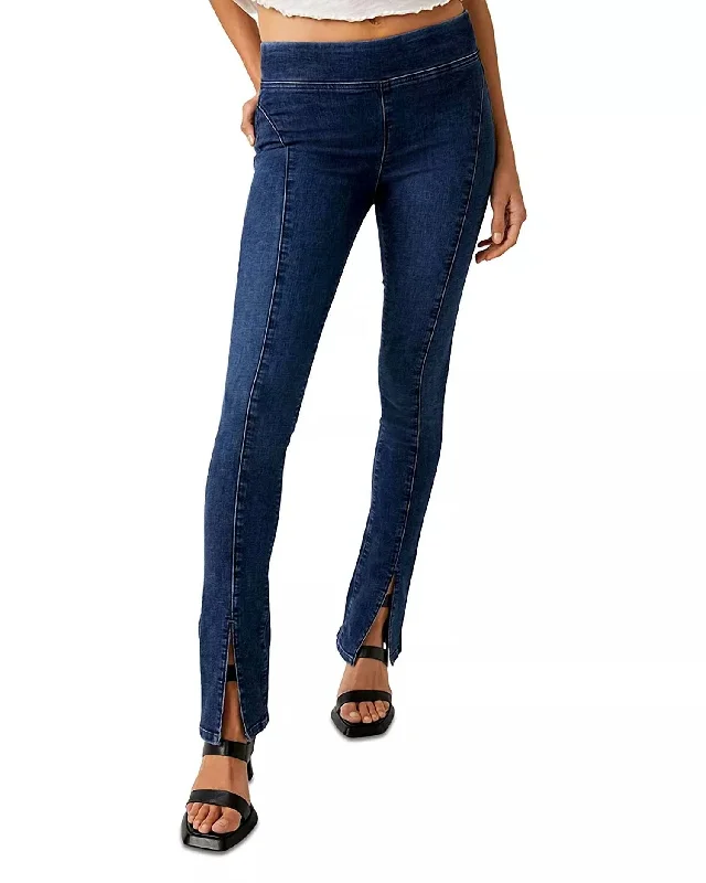 Women’s mom jeans for vintage-inspired style -Women's Double Dutch Pants In Blue Muse