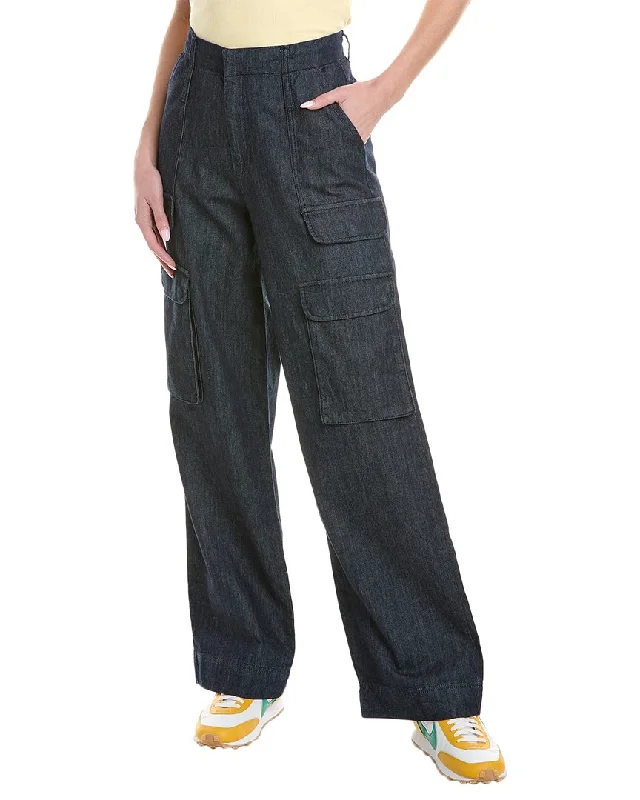 Women’s printed pants for bold looks -FRAME Denim Rinse Relaxed Straight Cargo Jean