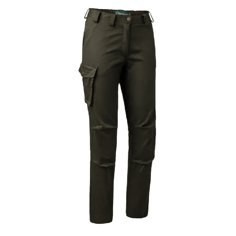 Women’s tailored trousers for professional look -Deerhunter Womens Traveler Trousers Rifle Green