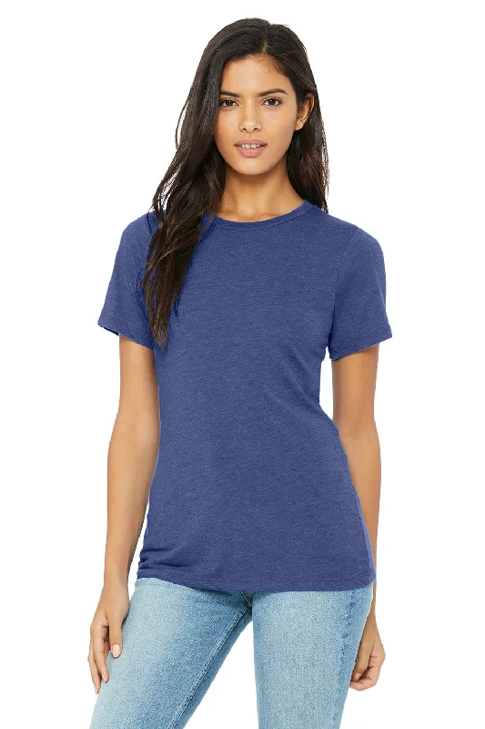 Women’s zip-up tops for easy wear -Bella + Canvas Womens Short Sleeve Crewneck T-Shirt - True Royal Blue