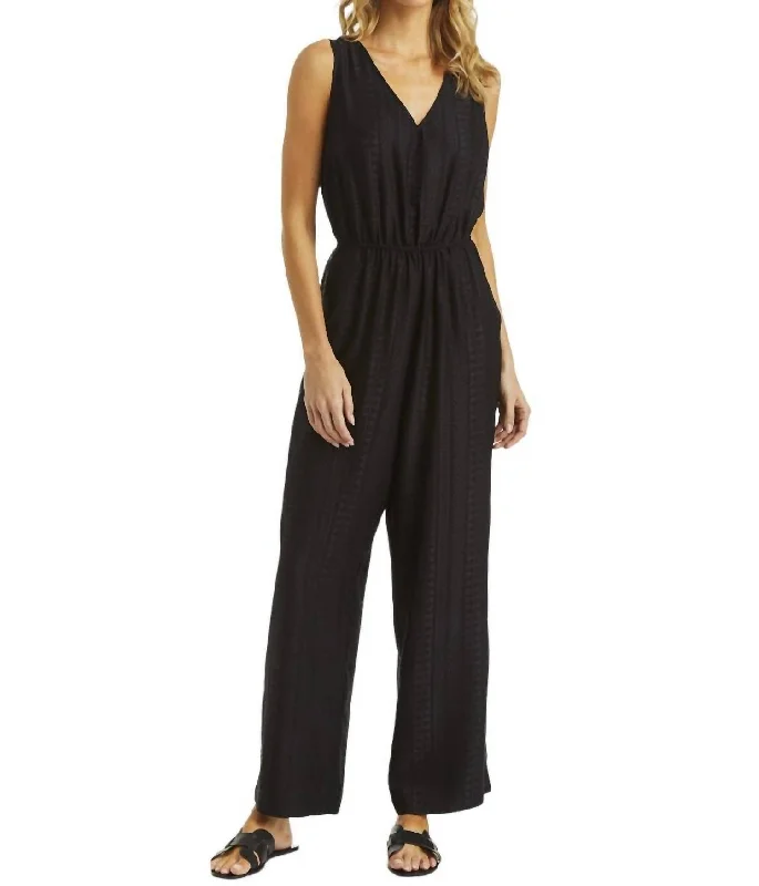 Women’s skinny-fit chinos for smart-casual look -Bette Jumpsuit In Black