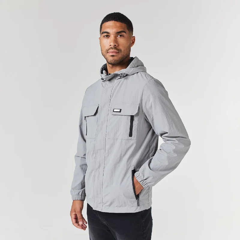 Women’s fleece-lined jackets for extra warmth -Tech Utility Jacket | Ice Grey