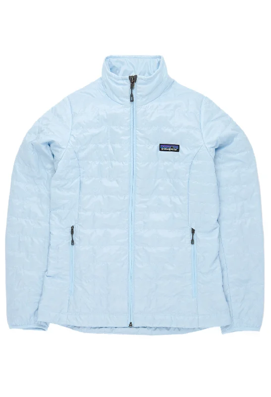 Women’s checkered jackets for trendy style -Patagonia Women's Nano Puff Jacket - Chilled Blue