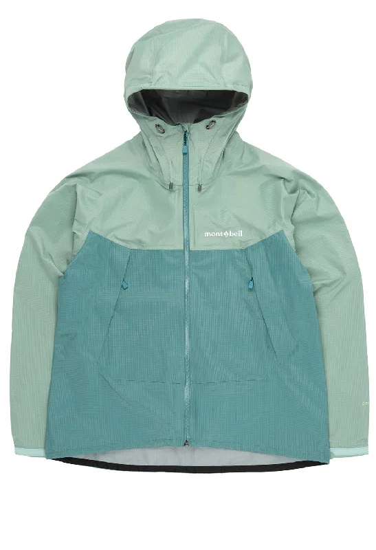 Women’s parka jackets for cold weather protection -Montbell Women's Thunder Pass Jacket - Light Blue