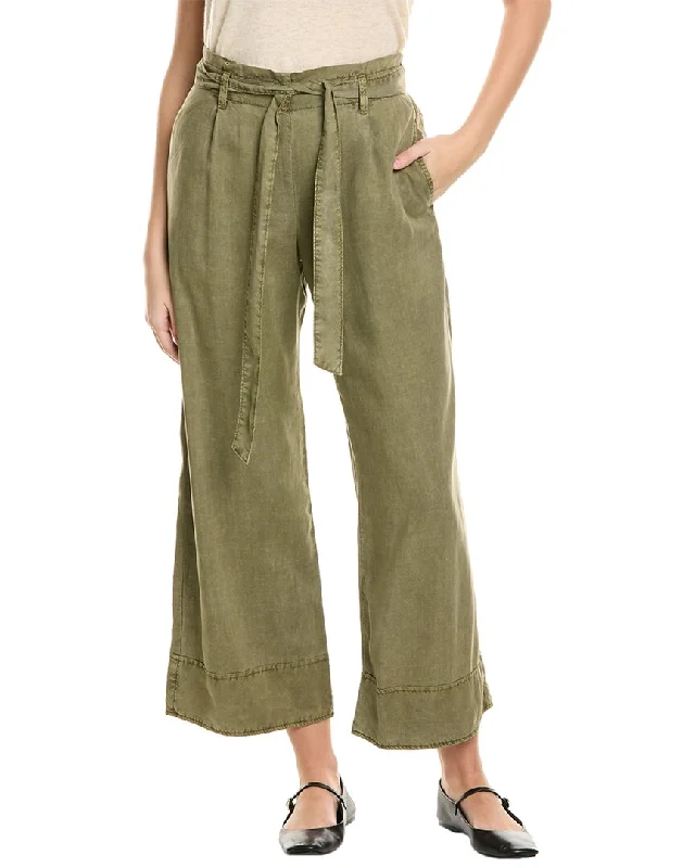 Women’s fleece pants for cozy warmth -Bella Dahl Paper Bag Waist Wide Leg Pant