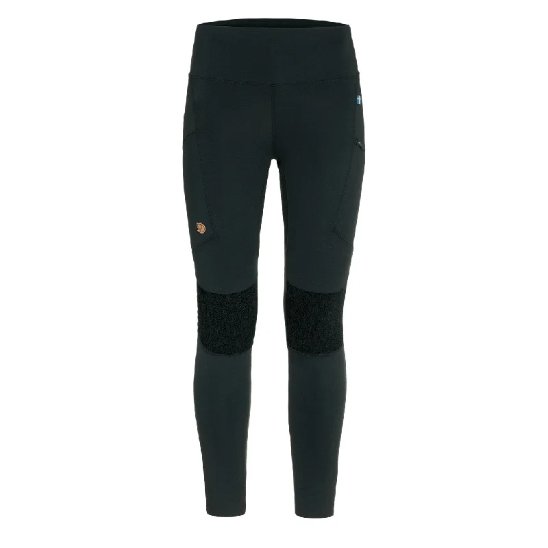 Women’s work-ready pants for office wear -Fjallraven Womens Abisko Trekking Tights HD Black