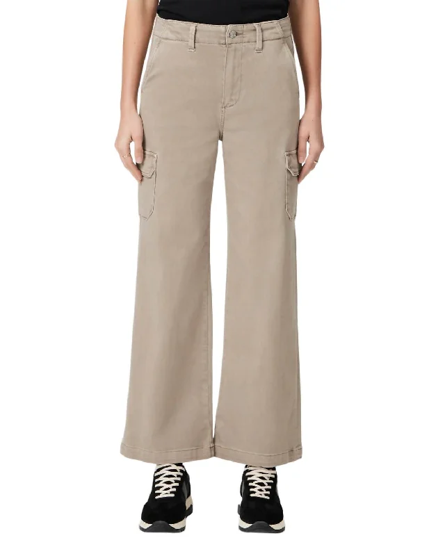 Women’s chino pants for classic style -Carly Cargo Pant In Vintage Moss Taupe