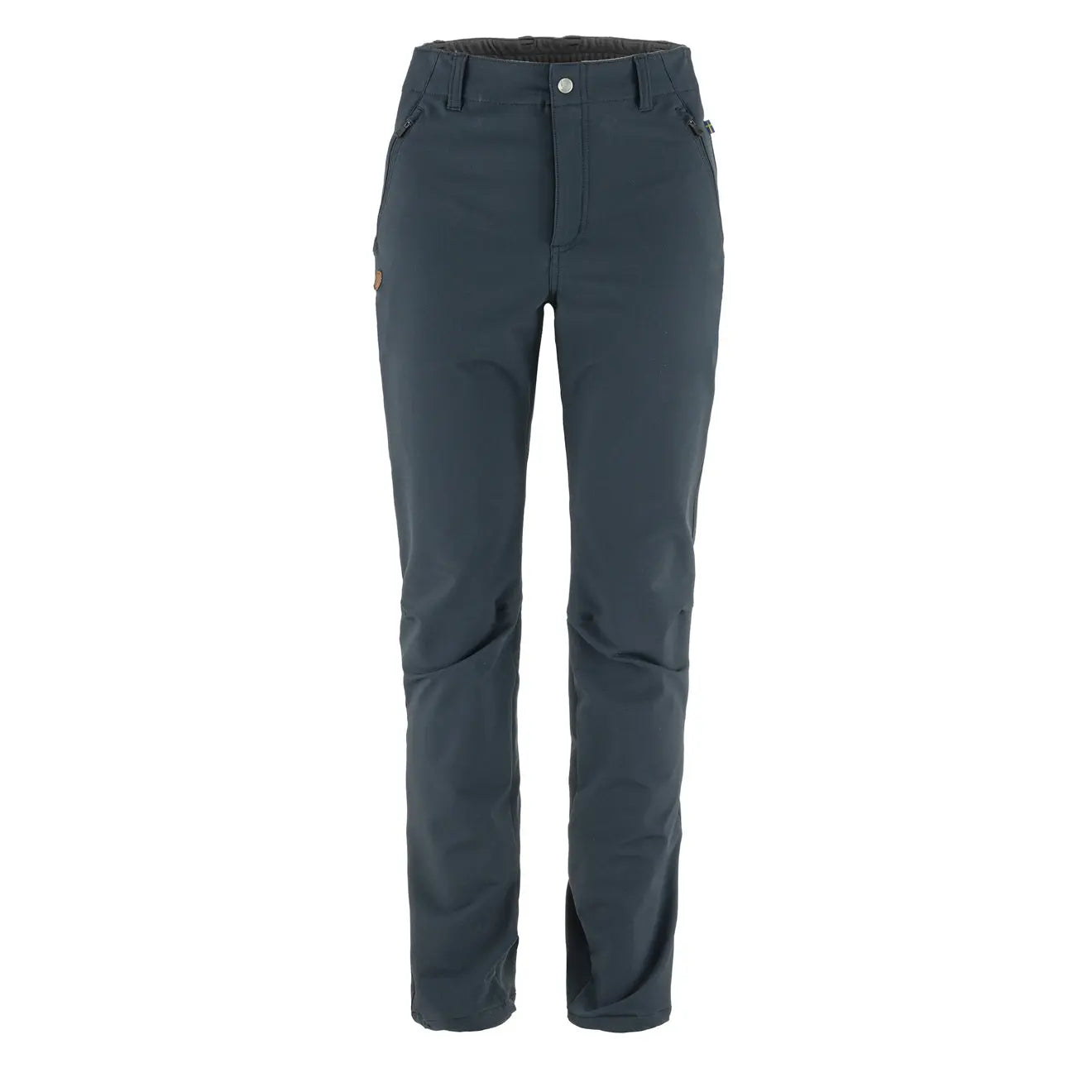 Women’s denim pants for everyday wear -Fjallraven Womens Abisko Winter Stretch Short Leg Trousers Dark Navy