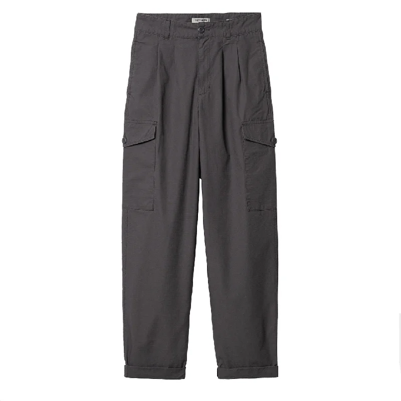 Women’s wool pants for winter warmth -Carhartt WIP Womens Collins Pant Rhino Rinsed