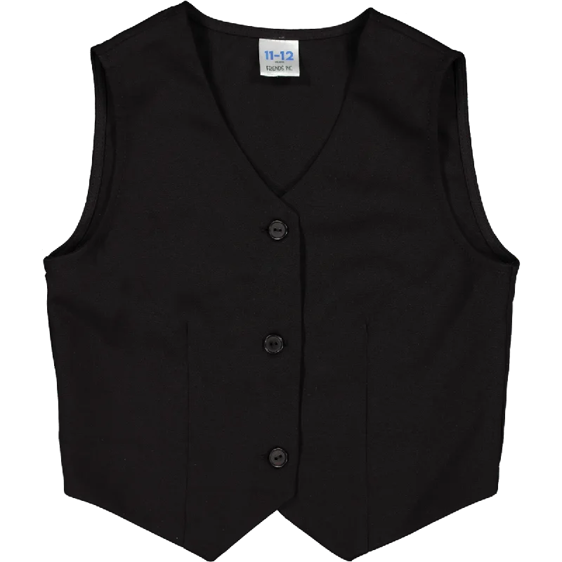 Women’s bomber jackets for casual chic -Black Waistcoat