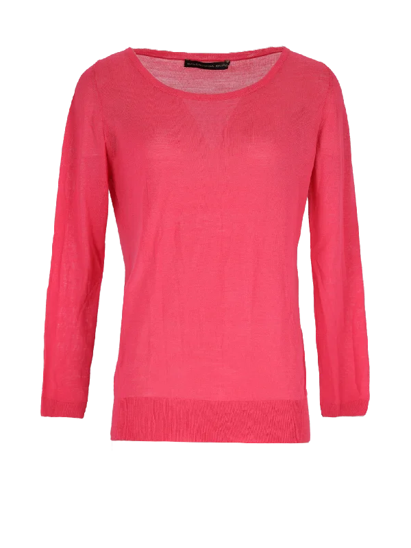 Women’s athletic tops for active wear -wool sweater