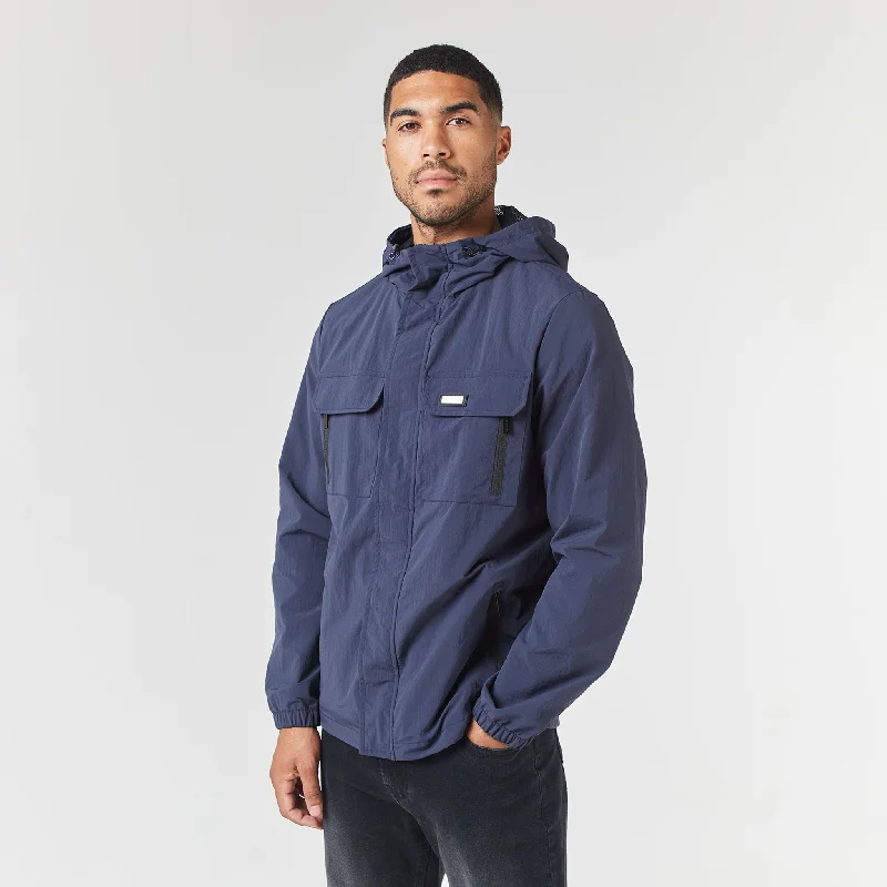 Women’s zip-up jackets for casual wear -Tech Utility Jacket | Navy