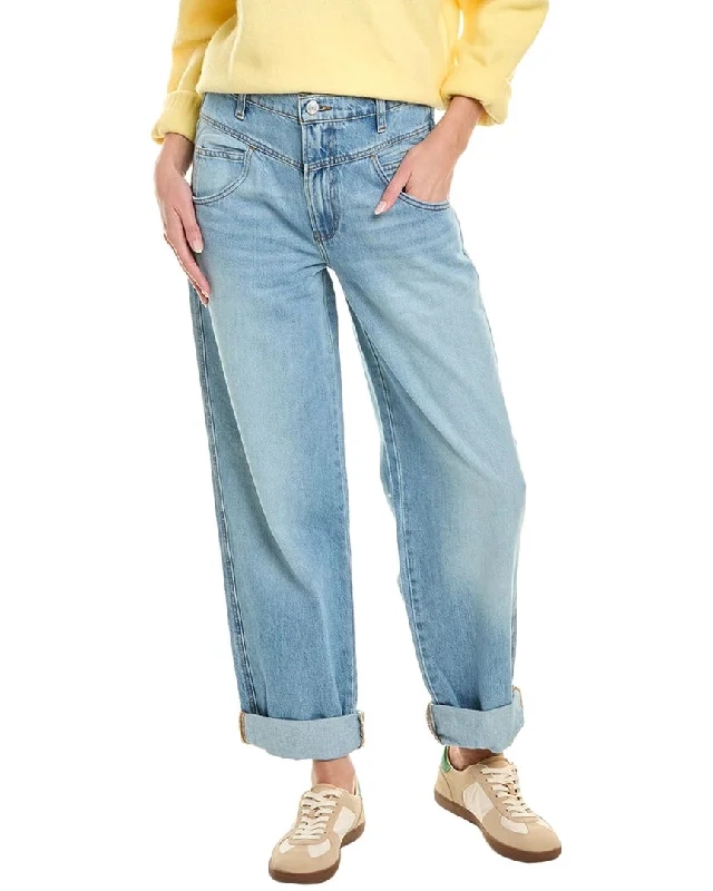 Women’s paperbag waist pants for trendy flair -FRAME Denim 90s Utility Beck Loose Jean