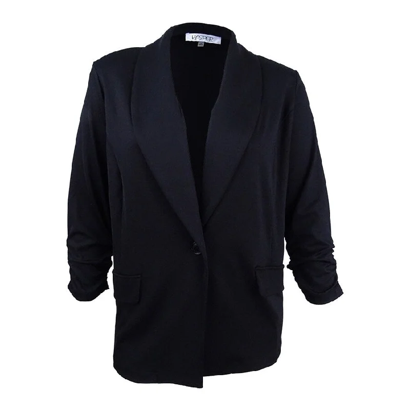 Women’s pea coats for timeless style -Kasper Women's Shawl-Collar Blazer